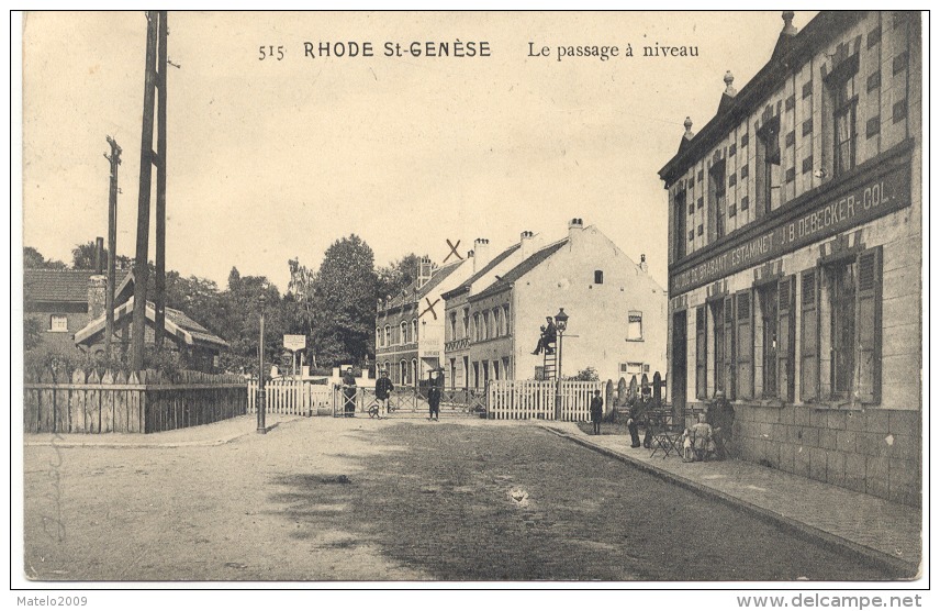 RHODE St GENESE (1640) Passage A Niveau Et Estaminet Au Duc De Brabant - Rhode-St-Genèse - St-Genesius-Rode