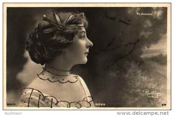Artiste Femme 1900 Reutlinger - Miéris (sip 843-14) Paillettes Th Antoine - Artisti