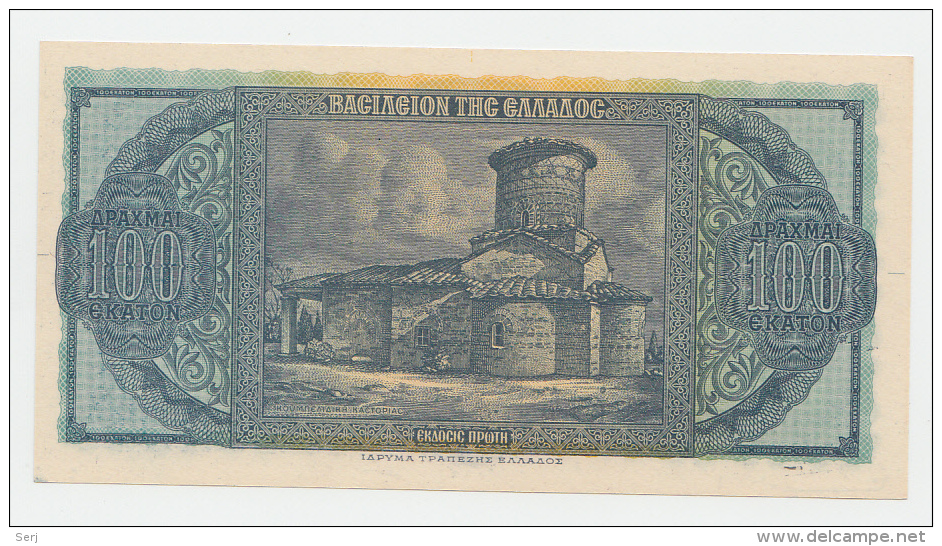 Greece 100 Drachmai 1950 UNC NEUF Banknote P 324a 324 A - Grèce