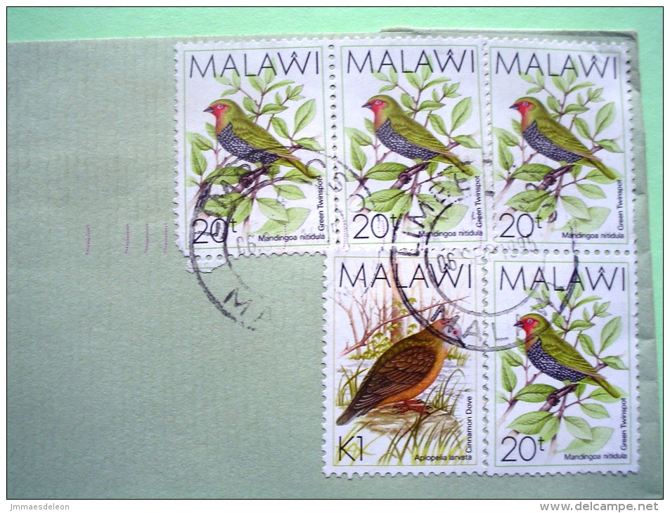Malawi 1995 Cover To England - Birds - Malawi (1964-...)