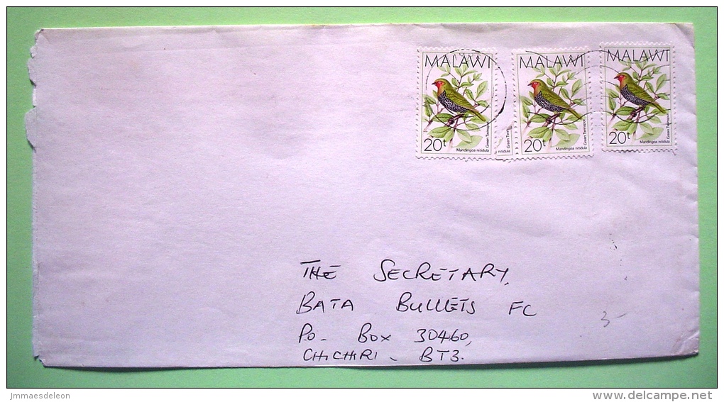 Malawi 1997 Cover To Chichiri Blantyre - Birds - Football Soccer Adress - Malawi (1964-...)