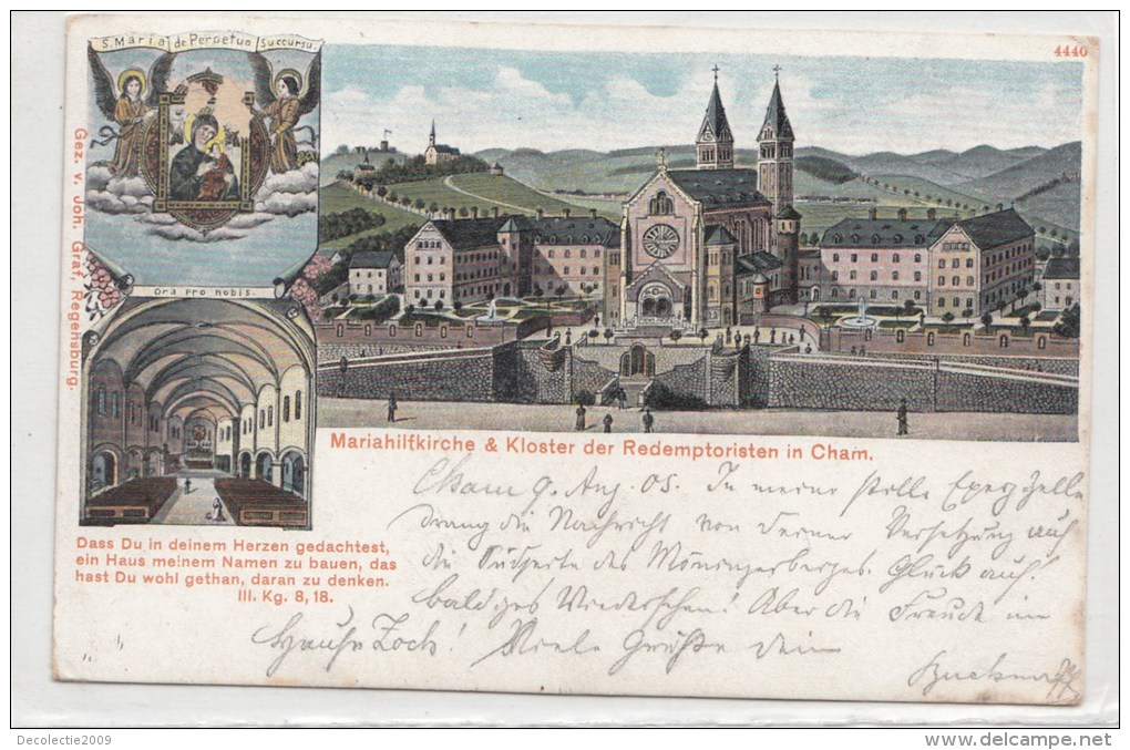 BT2341  Mariahiltkirche And Kloster Der Redemptoristen In Cham   2 Scans - Cham