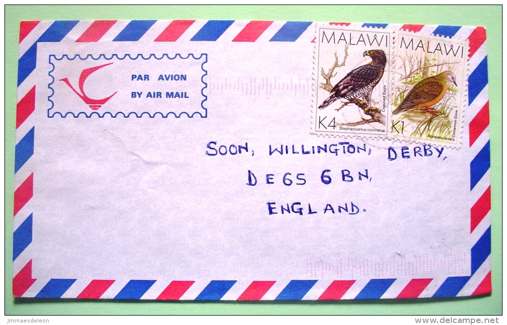 Malawi 1998 Cover To England - Birds - Malawi (1964-...)