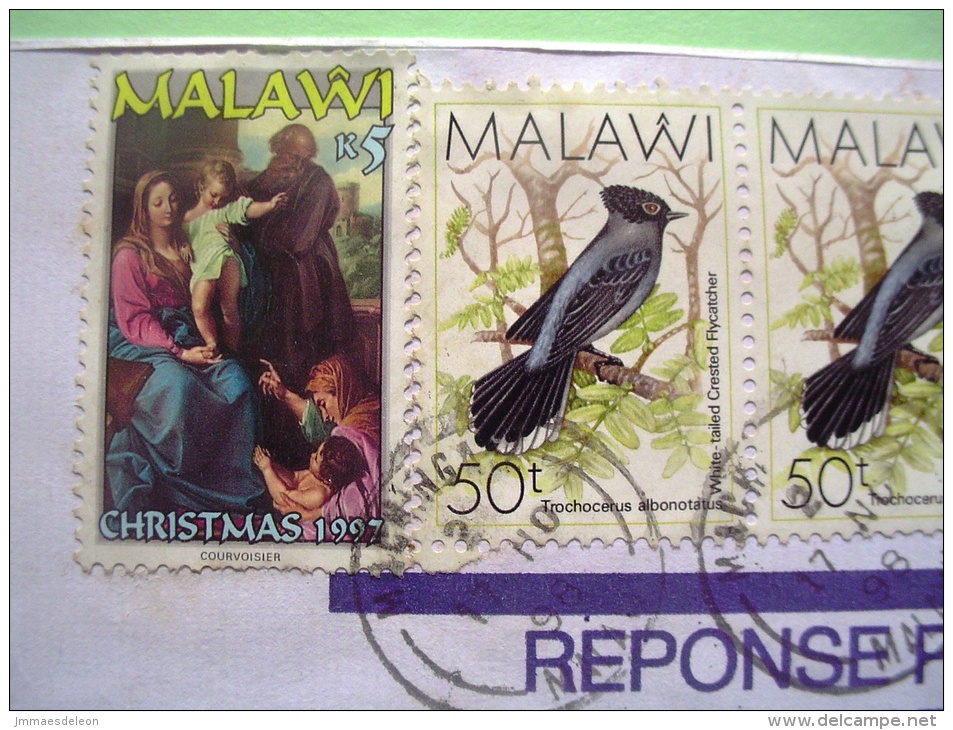 Malawi 1998 Cover To England - Birds - Christmas - Holy Family - Malawi (1964-...)