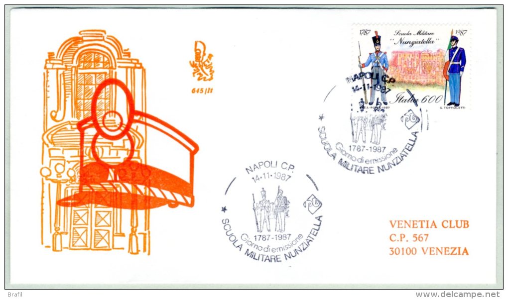 1987 Italia, Nunziatella,  F.D.C. Venetia Viaggiata - FDC