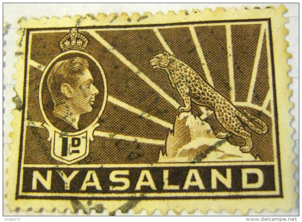 Nyasaland 1938 King George VI And Symbol Of The Protectorate 1d - Used - Nyasaland (1907-1953)