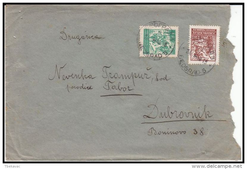 Yugoslavia 1948, Cover Beograd To Dubrovnik - Covers & Documents