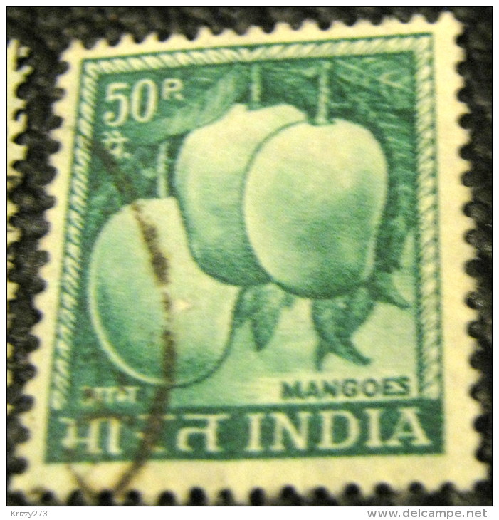 India 1967 Fruit Mangoes 50p - Used - Oblitérés