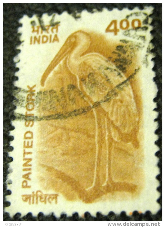 India 2000 Painted Stork 4.00 - Used - Gebruikt