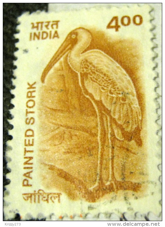 India 2000 Painted Stork 4.00 - Used - Gebruikt