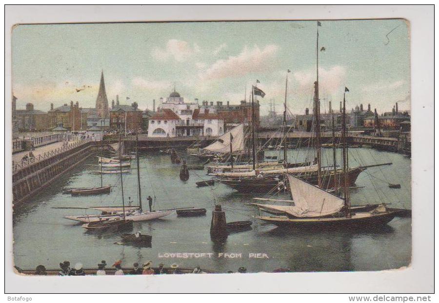 CPA LOWESTOPT FROM PIER En 1905!! - Lowestoft