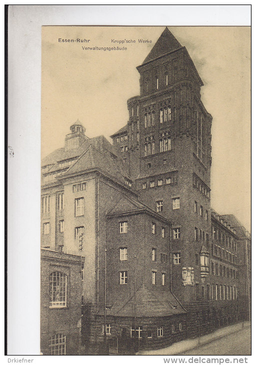 Verwaltungsgebäude  Der Firma KRUPP, Essen, Um 1912, Kanonenfabrik - Ausrüstung