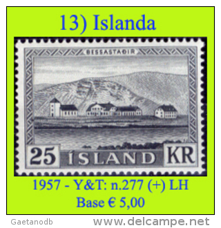 Islanda-013 (1957 - Y&T: N.277 (+) LH) - Unused Stamps