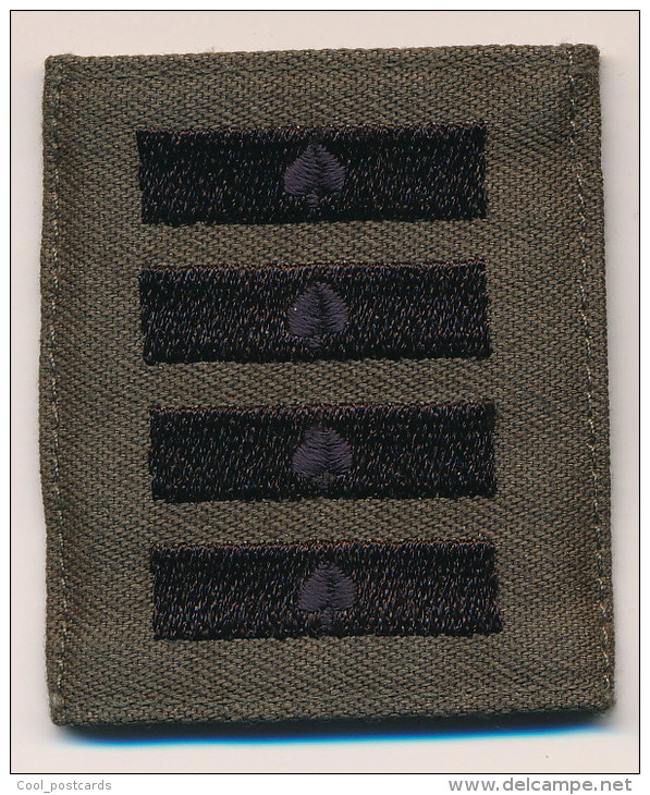 SLOVENIA, SLOVENIAN ARMY RANKS FOR EPAULETTE, GRADE EPAULE - Uniformen