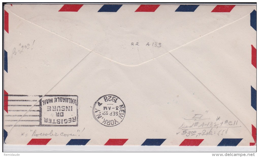 USA - 1928 - POSTE AERIENNE - ENVELOPPE AIRMAIL De KEENE  - AIR PAGEANT AND DEDICATION KEENE AIRPORT - 1c. 1918-1940 Briefe U. Dokumente