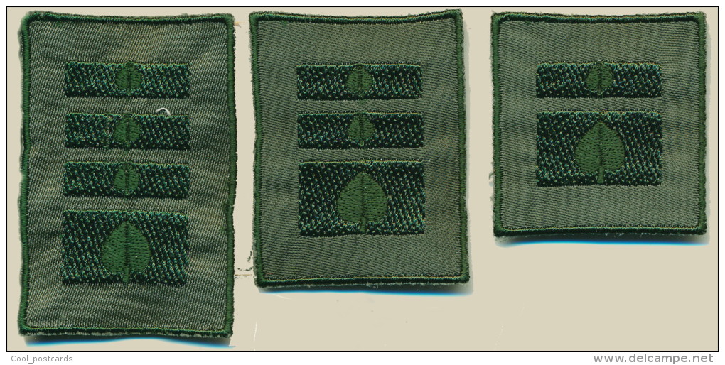 SLOVENIA, SLOVENIAN ARMY RANK FOR COMBAT UNIFORM, SPECIAL UNIT MORIS, LOT OF 3, RARE!!! - Uniformen