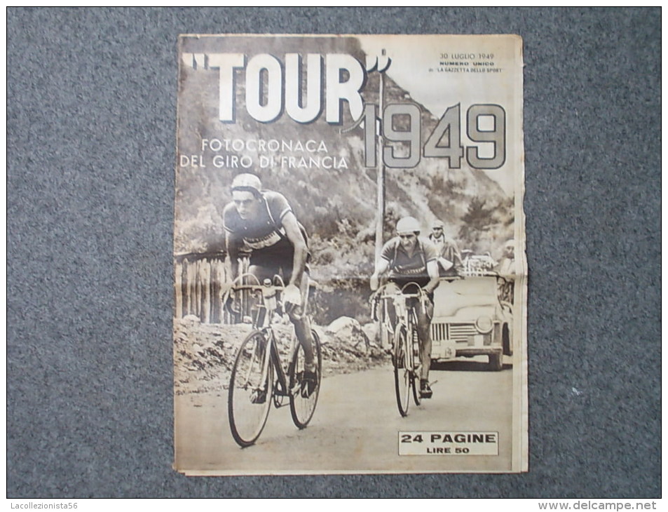 4901-TOUR 1949-FOTOCRONACA GIRO DI FRANCIA-1949-NUMERO UNICO-GAZZETTA DELLO SPORT - Sports