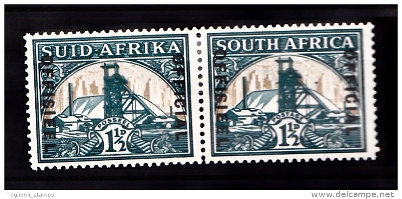 South Africa, 1937, O22, Mint Hinged Pair - Dienstzegels