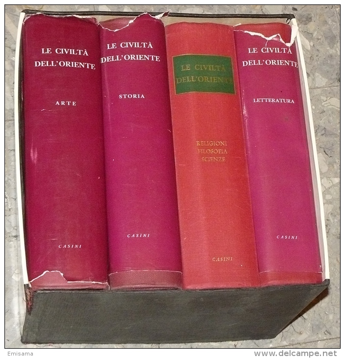 Le Civiltà Dell'Oriente - 4 Volumi 1-Arte 2- Storia 3- Letteratura 4- Religioni , Filosofia, Scienze. - Encyclopédies