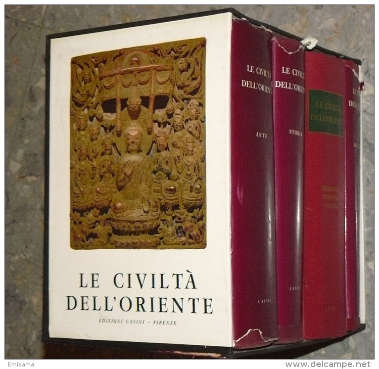 Le Civiltà Dell'Oriente - 4 Volumi 1-Arte 2- Storia 3- Letteratura 4- Religioni , Filosofia, Scienze. - Enciclopedias