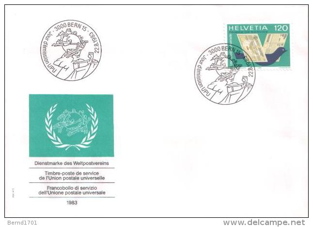 Schweiz / Switzerland - UPU Mi-Nr 14 FDC (s398) - Oficial