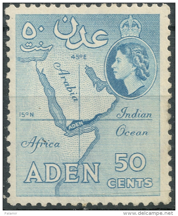 Aden  Coronation Issue 1953-59  50 Cents. - Aden (1854-1963)
