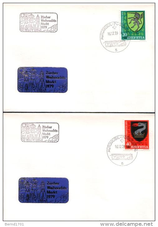 Schweiz / Switzerland - Mi-Nr 1165/1168 Sonderstempel / Special Cancellation (s407) - Storia Postale