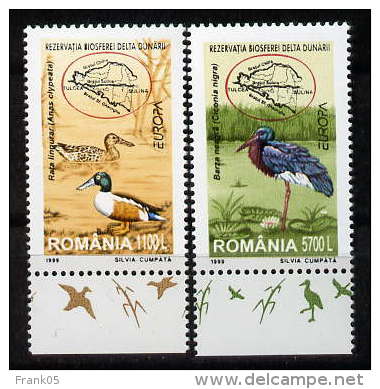 Rumänien / Romania / Roumanie 1999 Satz/set EUROPA ** - 1999