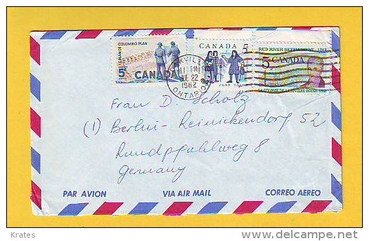 Old Letter - Canada - Luchtpost