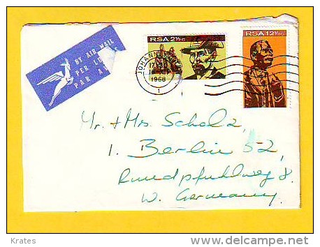 Old Letter - South Africa - Aéreo