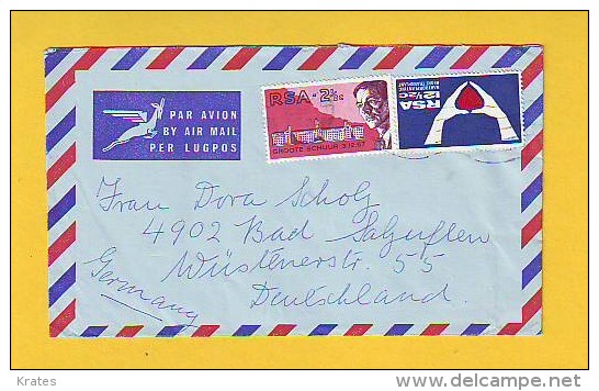 Old Letter - South Africa - Posta Aerea