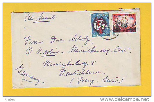 Old Letter - South Africa - Poste Aérienne