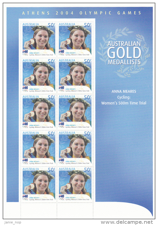 2004 Athens Olympics Gold Medallists Anna Mears Cyclyng - Ete 2000: Sydney