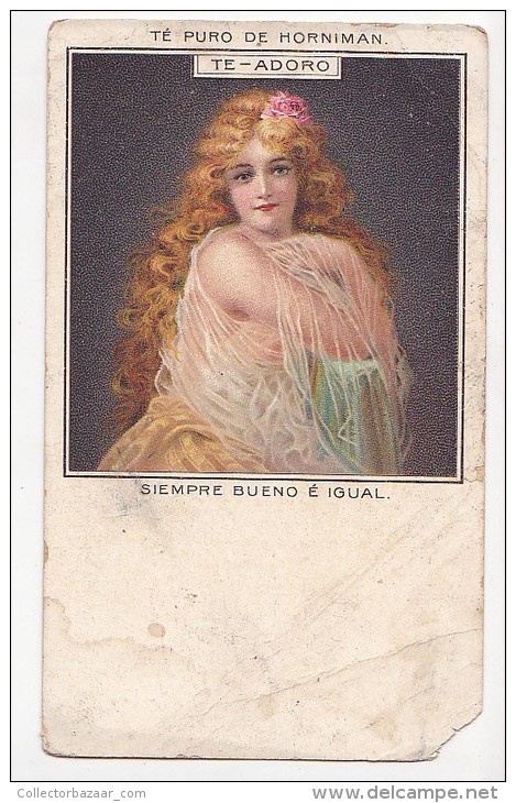 Ca1900 Horniman Tea Erotic Semi Nude Woman Vintage Original Postcard Cpa Ak (W3_1984) - Publicité