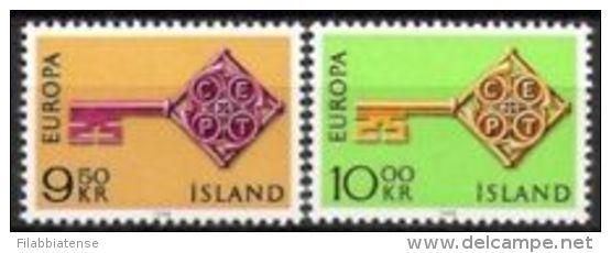 1968 - Islanda 372/73 Europa ---- - Neufs