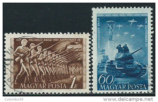 Ungheria 1951 Usato -Mi.1199/00  Yv.1020+PA - Usati