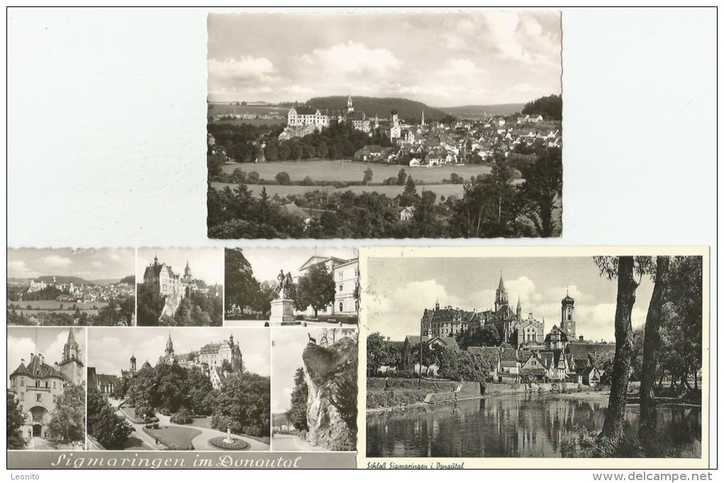 SIGMARINGEN Donautal Schloss 3 Ansichtskarten - Sigmaringen