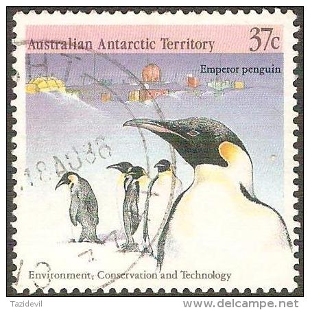 AUSTRALIAN ANTARCTIC TERRITORY - USED 1988 37c Wildlife - Penguins - Gebraucht