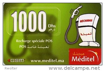 @+ Carte Recharge Maroc - Méditel 1000 - Spéciale POS - Morocco