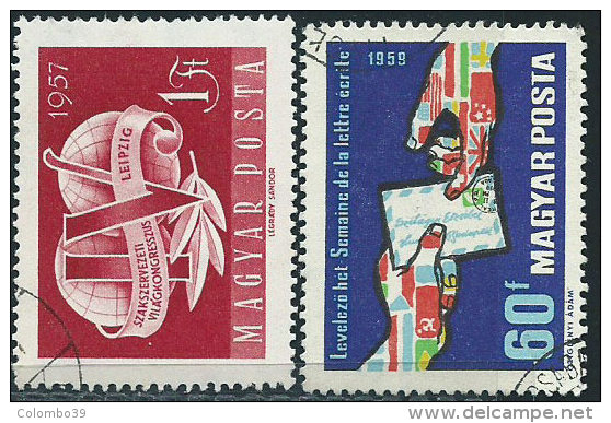 Ungheria 1957/9 Usato -Mi.1500;1628  Yv.1227;1316 - Usati