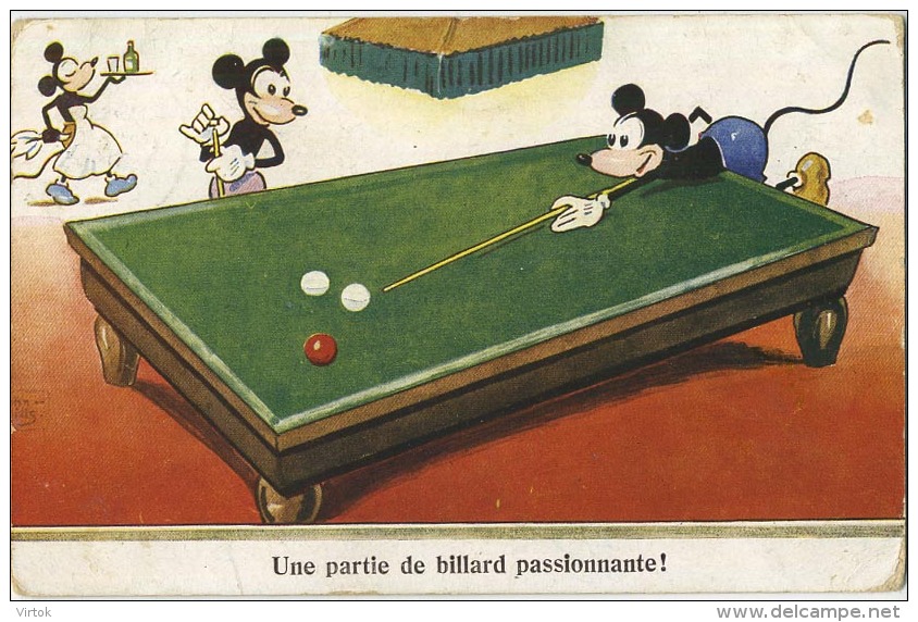 Mickey Mouse :   (  Biljart -  Billard -  Billiards ) - Autres & Non Classés