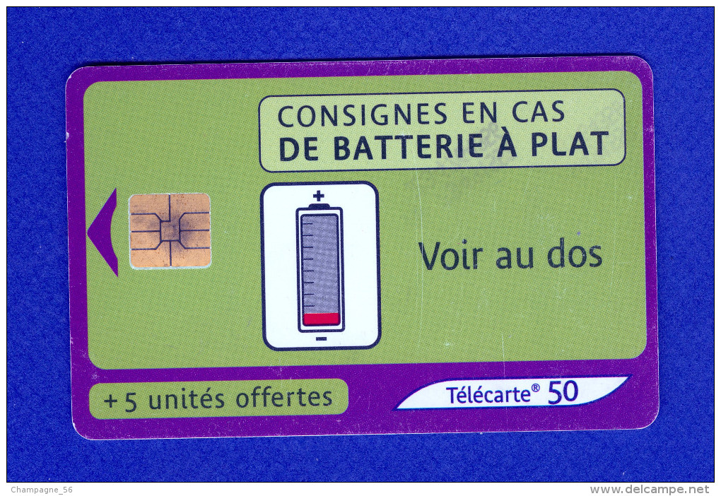 VARIÉTÉS FRANCE TÉLÉCARTE / 04 / 2001 BATTERIE 50 + 5 UNITÉS  F 1139A  PUCE SO3 - Variétés