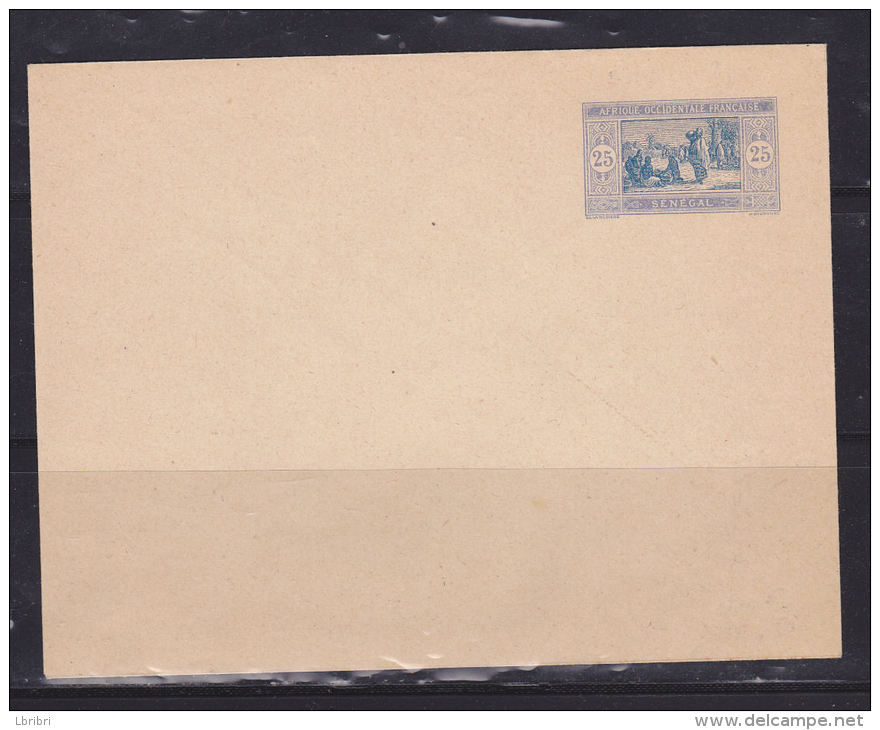 ENTIER POSTAL DU SENEGAL TYPE MARCHE INDIGENE NEUF - Storia Postale