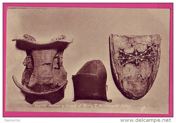 PC3945 Postcard: Henry V's Saddle, Helmet And Shield, Westminster Abbey - Westminster Abbey