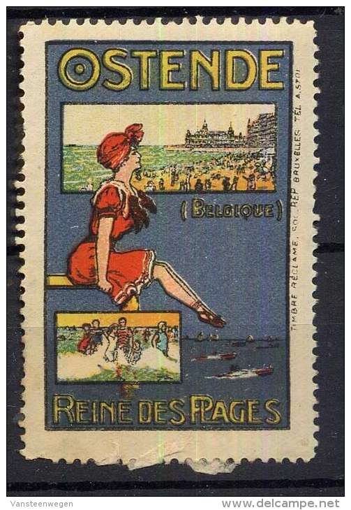 Ostende Reine Des Plages Art Nouveau - Cinderellas