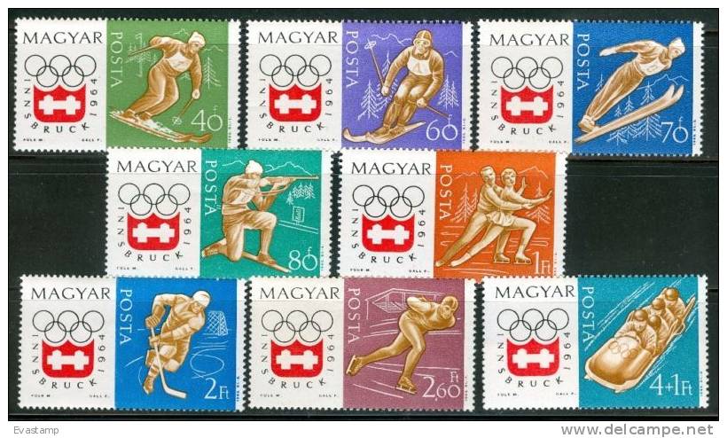 HUNGARY - 1963.Winter Olympics Innsbruck Cpl.Set MNH! - Nuevos