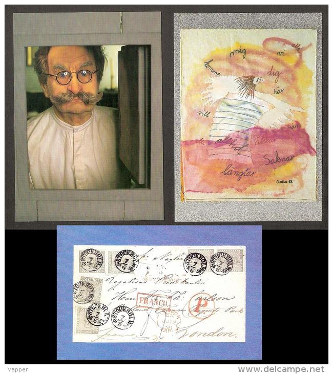 Philately 1986 - 1990 Sweden MNH 3 Postcards From Postmuseum Stockholm - Postal Services