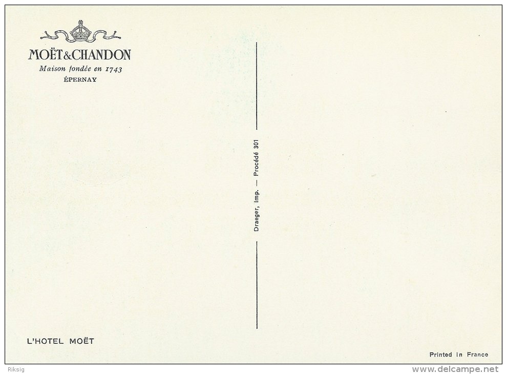 Postcard  Moët & Chandon  L`Hotel Moët   # 0585 - Other & Unclassified