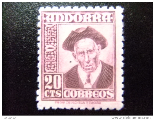 ANDORRA ESPAÑOLA - ANDORRE ESPAGNOL  AÑO 1948  Edifil Nº 48 ** MNH Yvert Nº 44A **MNH - Unused Stamps