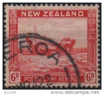NOUVELLE-ZELANDE NEW ZEALAND Poste 201 (o)  Moissonneuse Chevaux De Trait (cv 7 €) - Used Stamps